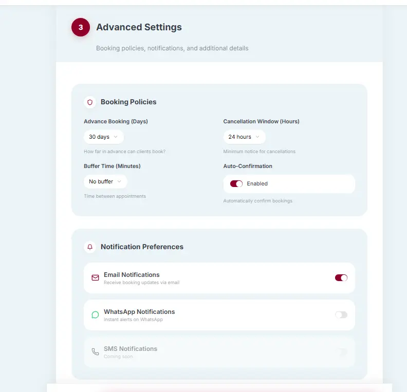 FormAlert sign up page with Google login button